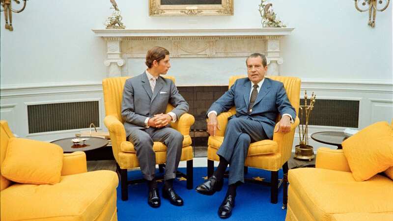 The-then Prince of Wales with President Richard Nixon in 1970 (Image: Getty)