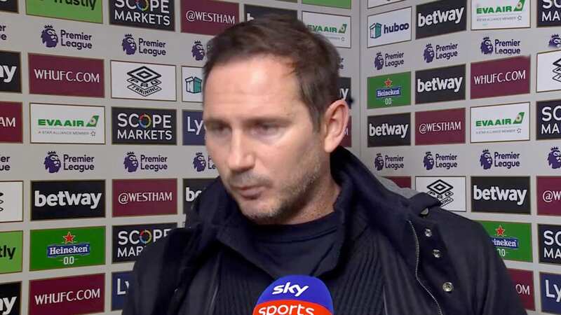 Frank Lampard spoke about his future post-match (Image: Sky Sports)