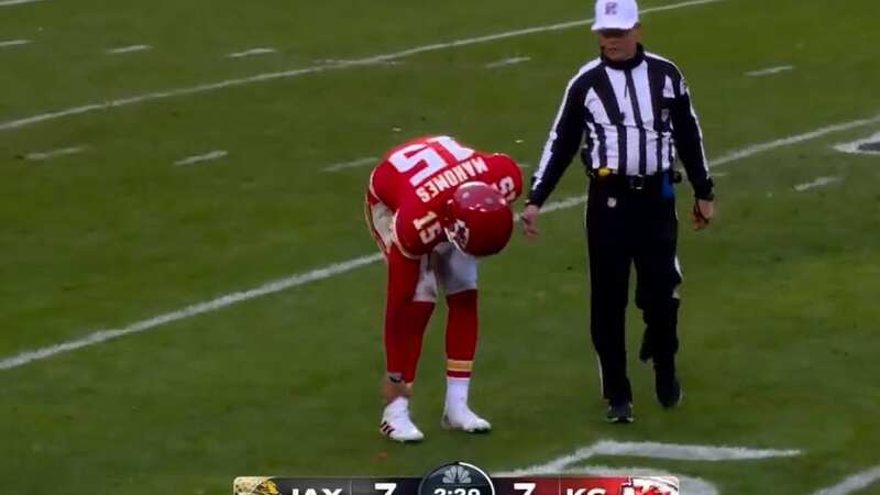 Patrick Mahomes suffered a horror injury scare