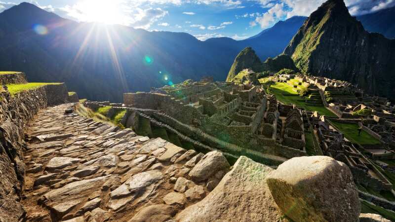 Evening sun overlooking Machu Picchu ruins, Peru (Image: Getty Images)