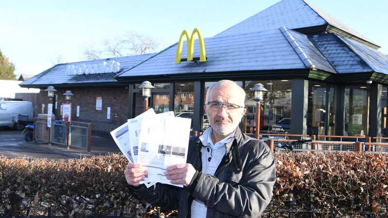 Shapour Meftah and his brother have both received parking fines for over staying in the McDonalds car park in Newmarket Road, Cambridge (Image: Cambridge News)