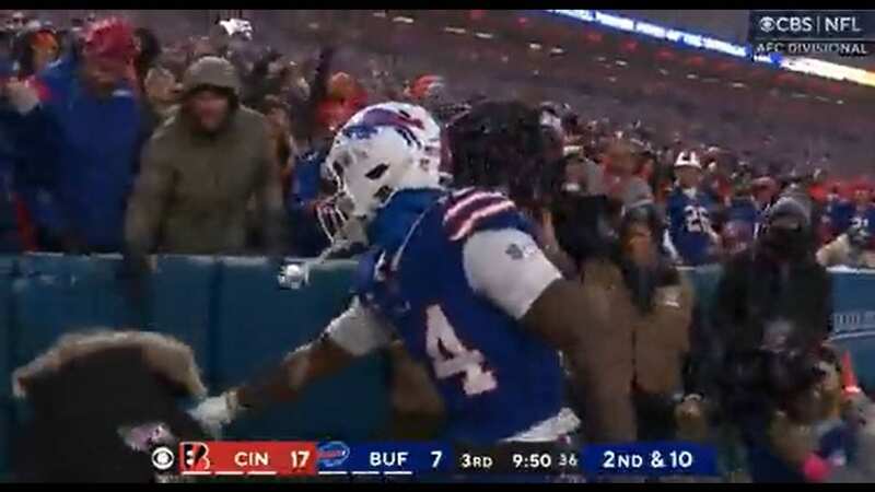 Stefon Diggs clattered into the photographer