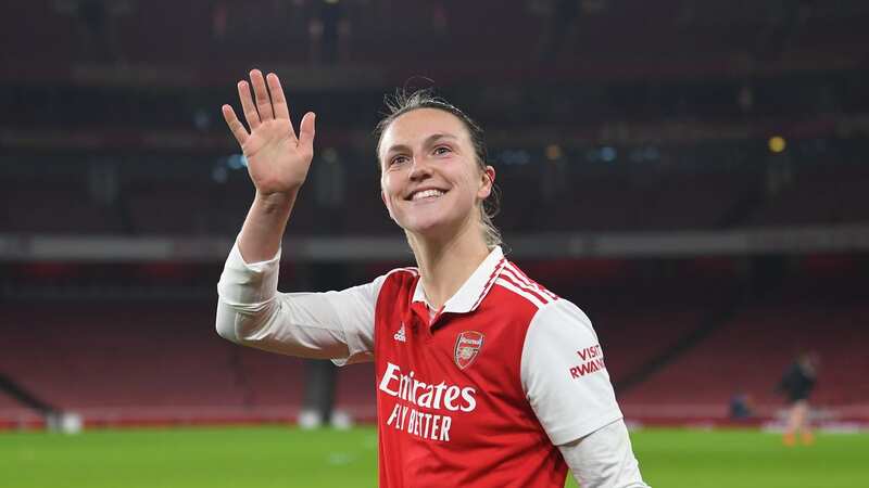 Lotte Wubben-Moy made a wonderful gesture to travelling fans after the postponement (Image: Getty Images / Arsenal)