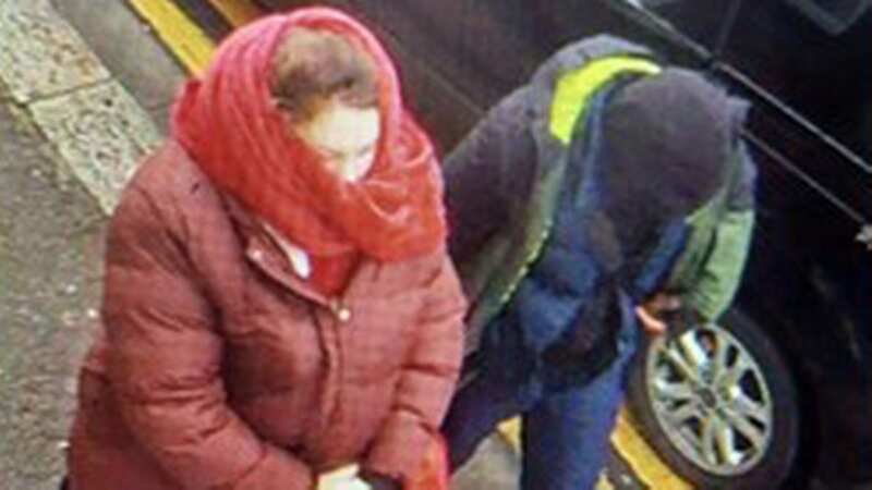 Constance Marten and Mark Gordon were last spotted in East London, hiding their faces (Image: Met Police)