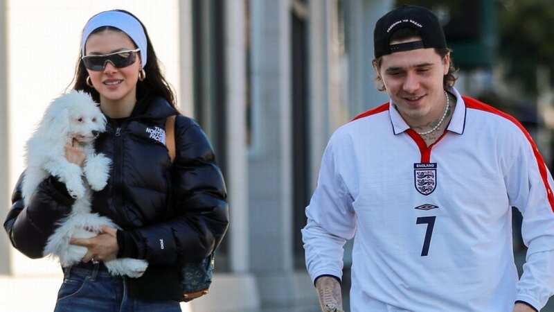 Brooklyn Beckham pays ultimate tribute to dad David on outing with wife Nicola