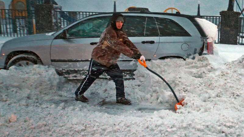 Motorists have been urged to stay off the road during icy conditions (Image: Boston Globe via Getty Images)