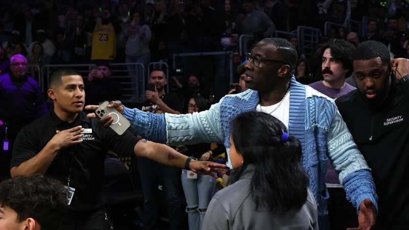 Shannon Sharpe got into an altercation at the Lakers game on Friday night. (Photo by Kevork Djansezian/Getty Images)