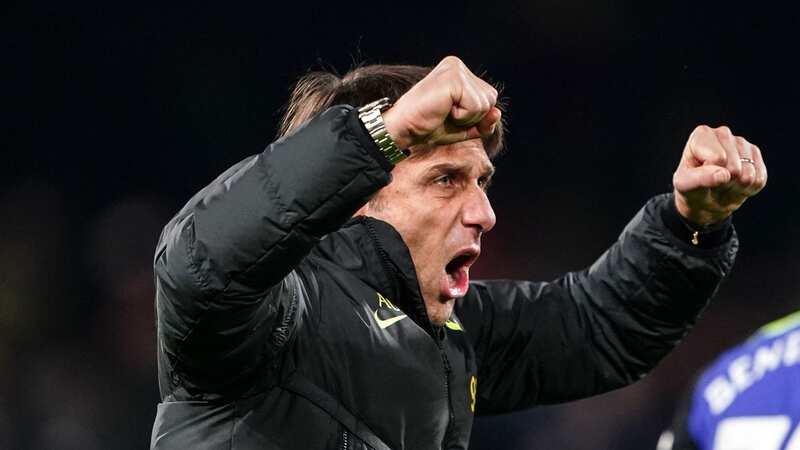 Antonio Conte passionately celebrated Tottenham