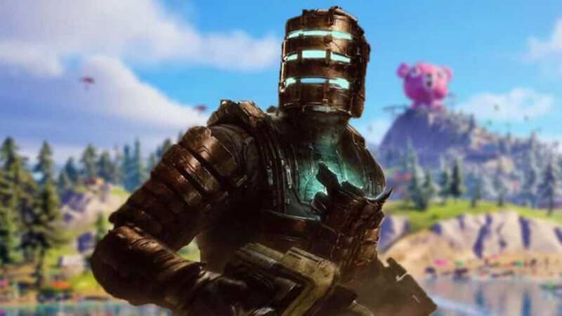 Isaac Clarke is trading the dank corridors of Dead Space for the rolling hills of Fortnite (Image: Epic Games)