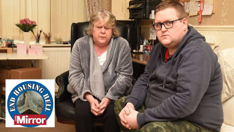 Mum Angela and her son Martin have been dealing with a rat infestation for four years (Image: CHRIS NEILL)