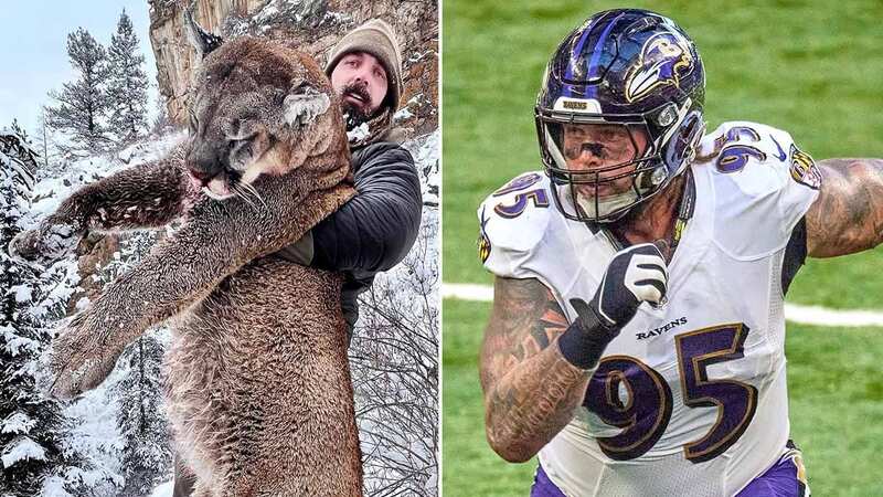 Former NFL star Derek Wolfe killed the 200lbs mountain lion (Image: Getty Images)