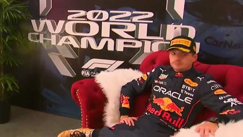 Even the wall knew Max Verstappen had been declared champion before the Dutchman did (Image: Sky Sports F1)