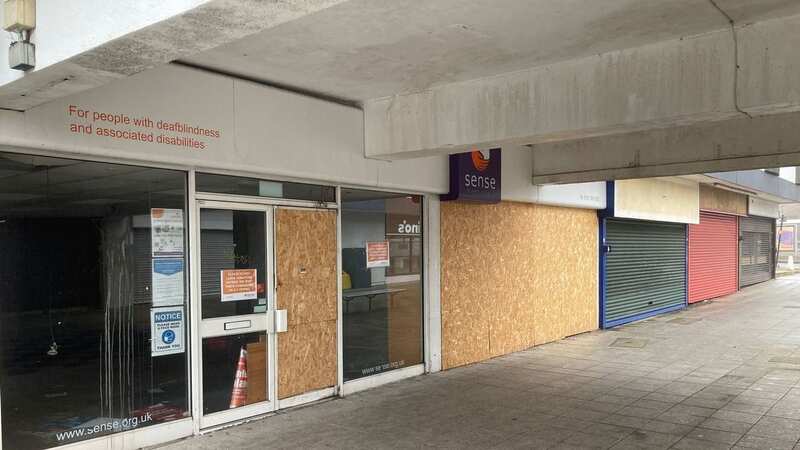 Shops are boarded up at the Kingstanding Shopping Centre (Image: Birmingham Live WS)