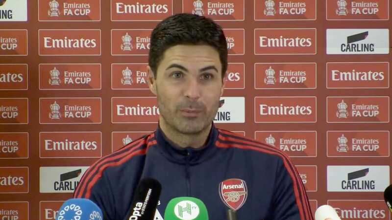 Arsenal manager Mikel Arteta is usually animated on the touchline (Image: Getty Images)