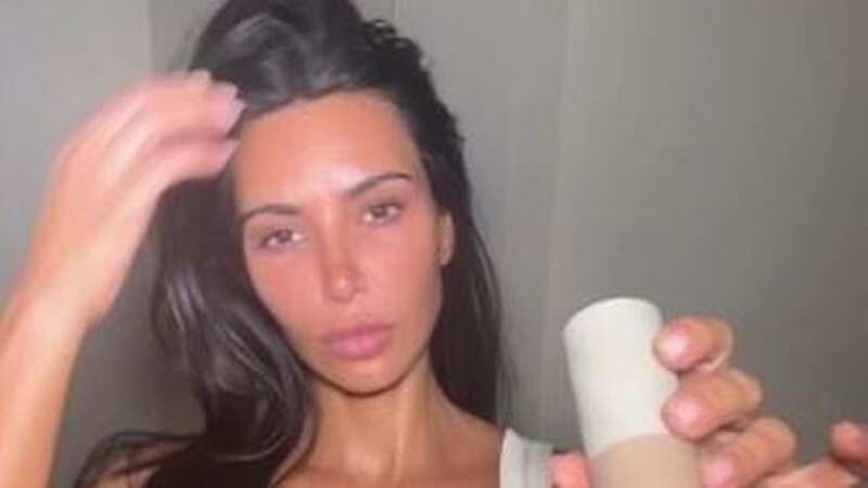Kim Kardashian shares rare make up-free TikTok as she sports fresh-faced look