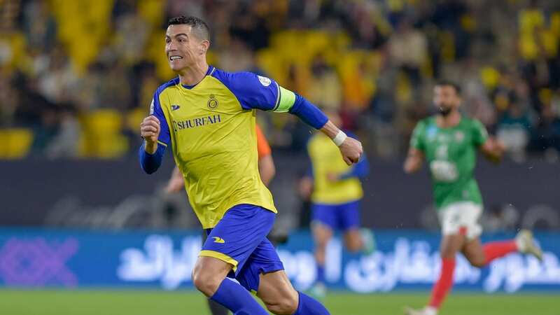 Cristiano Ronaldo led Al-Nassr out as captain during his first competitive appearance for the club (Image: Getty Images)