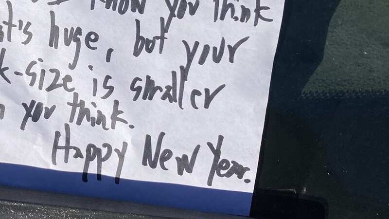 The note was seriously scathing (Image: Kennedy News and Media)