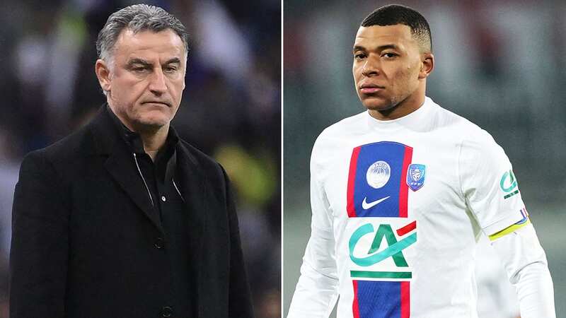 Christophe Galtier has been forced to hold talks after Kylian Mbappe captain PSG (Image: AFP via Getty Images)