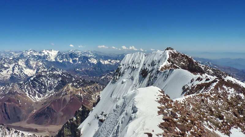 Photo taken from the summit of Aconcagua, the highest mountain of America (Image: Getty Images/iStockphoto)