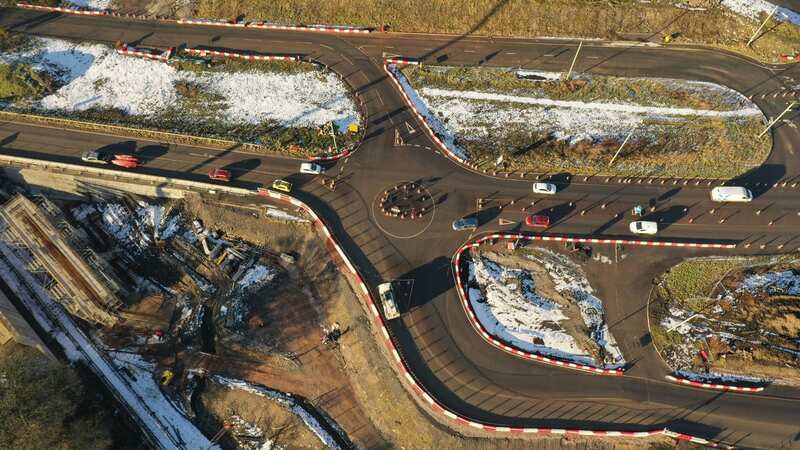 The current layout has been in place since May - but drivers are calling for the "dangerous" roundabout to be changed following the crashes (Image: WALES NEWS SERVICE)