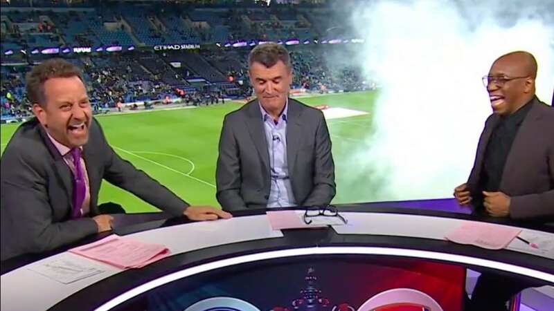 Roy Keane had some comical advice for Pep Guardiola (Image: ITV)