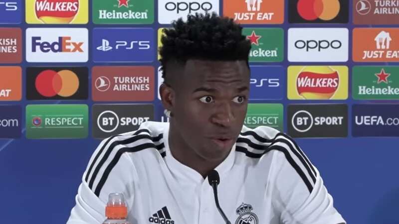 Vinicius Jr has hit out at the racist effigy that appeared of him on a Madrid bridge (Image: Celtic TV)
