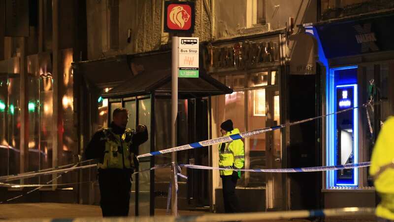 Police officers and ambulance crews are working at the scene after a boy and girl – aged 15 and 16 - were injured with a blade just after 5pm (Image: Newcastle Chronicle)