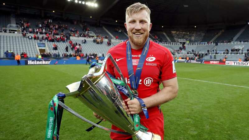 Wray with his third Champions Cup trophy at St James Park in 2019 (Image: David Rogers/Getty Images)