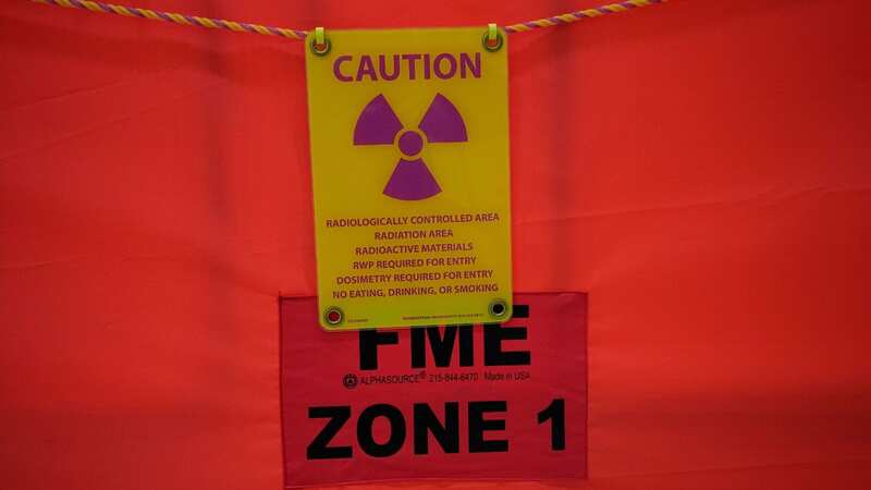 A warning sign is shown inside a nuclear reactor (file image) (Image: John Bazemore/AP/REX/Shutterstock)