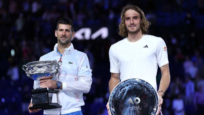 World No.3 Stefanos Tsitsipas has called Novak Djokovic the GOAT after losing to the Serbian in the Australian Open final (Image: Getty Images)