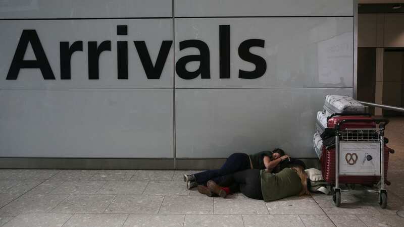 Over the past year of chaotic air travel sleeping in an airport was a necessity for many (Image: AFP via Getty Images)