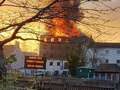 Huge warehouse fire shuts down busy town centre as firefighters battle blaze qhiddrixxiqdhinv