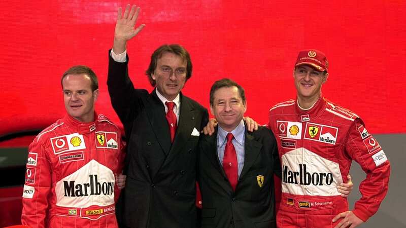 Jean Todt (middle right) led Ferrari in one of the team