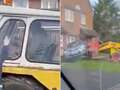Drink-driver steals JCB digger to smash into family house in revenge attack eiqrqirkitqinv