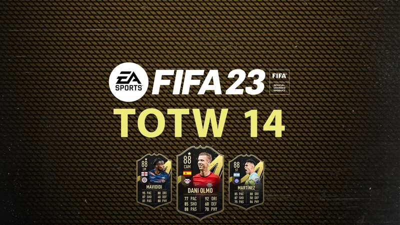 FIFA 23 TOTW 14 squad confirmed featuring Lautaro Martinez and Dani Olmo (Image: EA SPORTS FIFA)