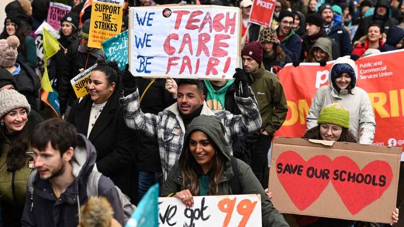 Despite the major inconvenience, pretty much all of the parents were on the side of the teachers. Because as challenging as it is when schools are closed, we all appreciate the great work they do in classrooms across the country (Image: AFP via Getty Images)