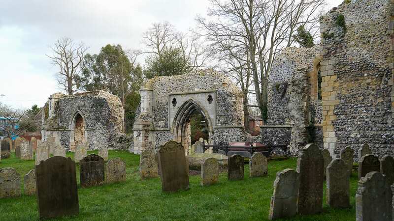 The ruins of the Benedictine nunnery next to St Mary’s Church, Bungay, Suffolk (Image: East Anglia News Service)