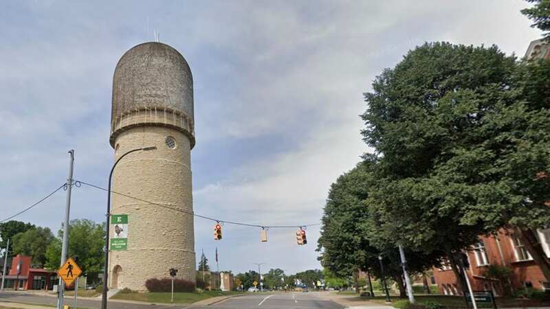 The Ypsilanti Water Tower in Ypsilanti, Michigan (Image: Google Street View)