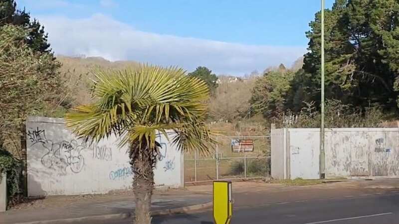 The ugly gateway to the former gasworks at Hollicombe, near the beautiful beaches of Torquay (Image: Guy Henderson)