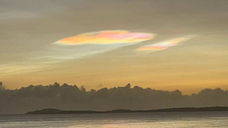 The unusual sighting was made over the sky in Scotland - do you know what it is? (Image: WEATHER TRAKER/TMX/MEGA)