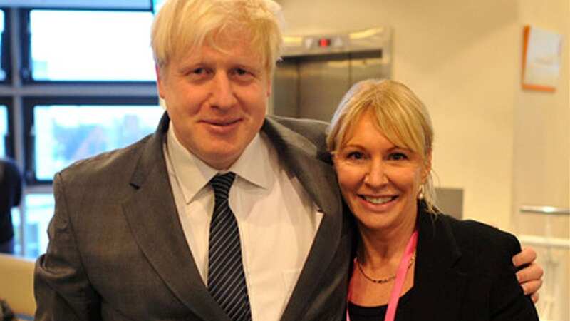 Nadine Dorries and Boris Johnson