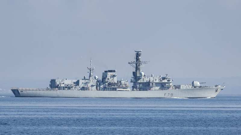 Sailors on the HMS Portland have fallen ill after drinking contaminated water (Image: MOD CC/LPhot Kyle Heller/SWNS)