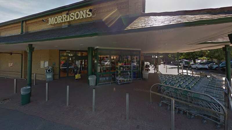 The CCTV cameras have been placed outside the Morrisons in Faversham, Kent (Image: Google)