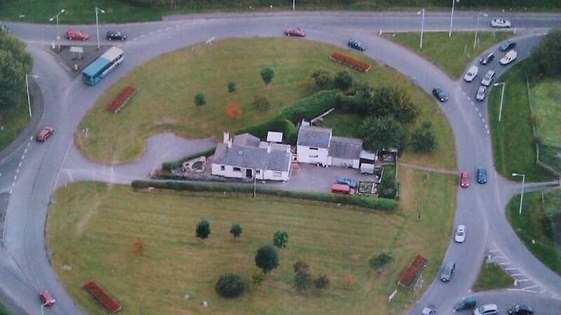 The house is in the middle of the Denbigh bypass (Image: Clwyd Howatson)