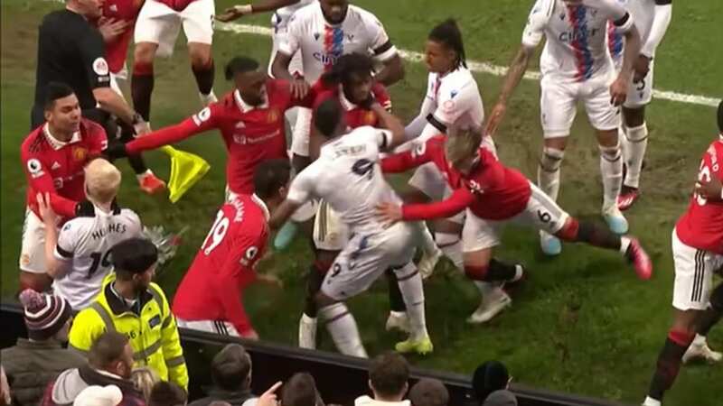 VAR missed second neck grab in 20-man Man Utd and Crystal Palace brawl