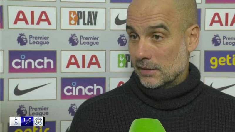 Pep Guardiola confused fans in his press conference (Image: Sky Sports)