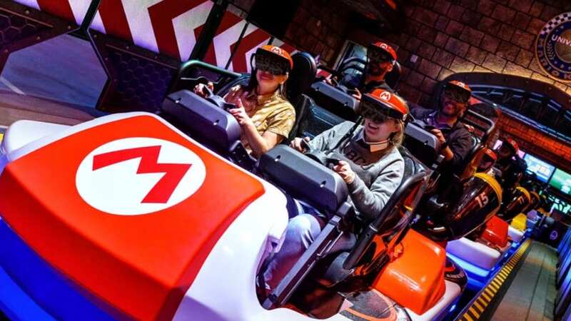 The new Mario Kart ride has been criticised by park users (Image: Universal Studios Hollywood)