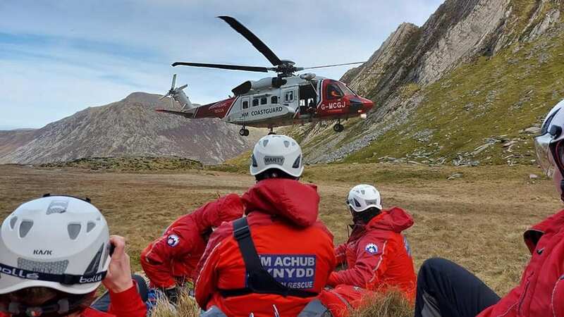Mountain rescue teams were called to the scene (Image: Ogwen Valley Mountain Rescue Organisation)