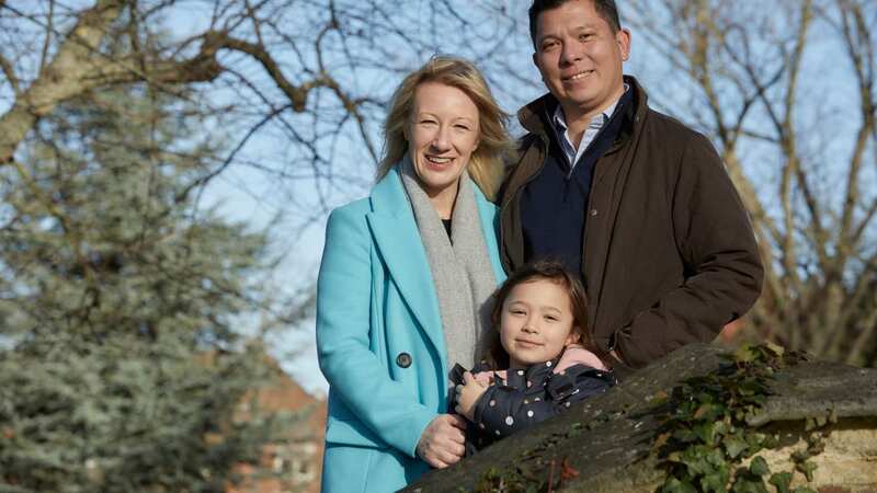 Emma Pattison, 45, her husband George, 39, and their daughter Lettie, seven (Image: PA)