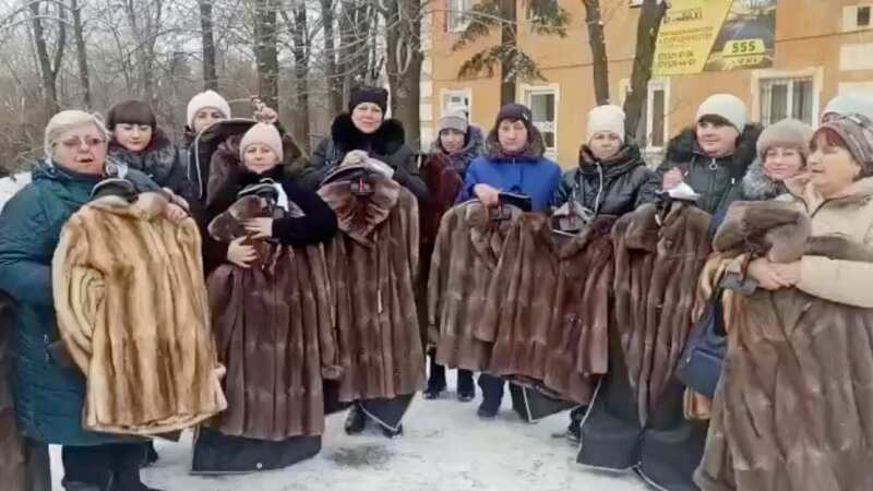Widows of Russian fighters killed in Ukraine war given baffling fur coat gifts